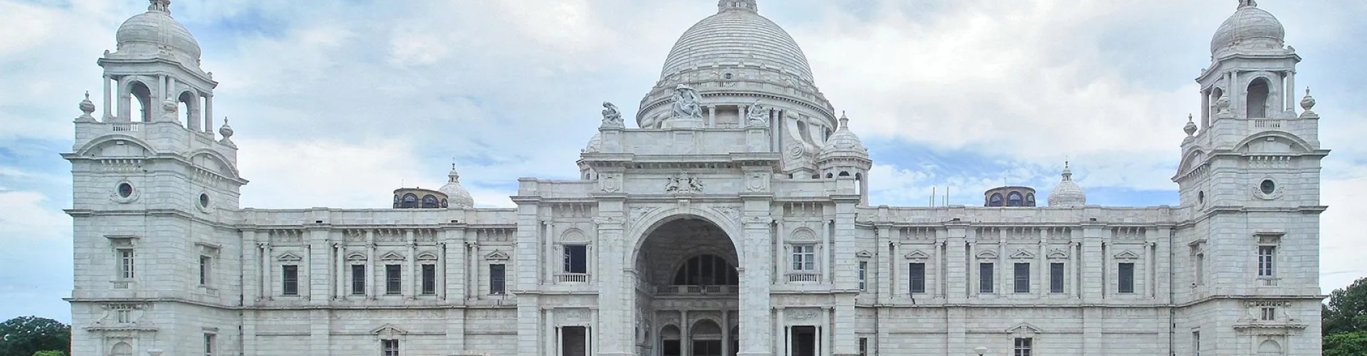 Kolkata cityscape at sunset