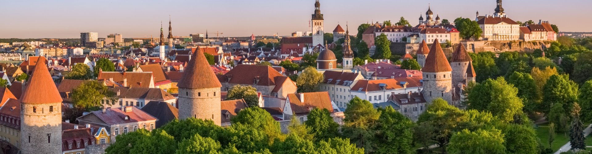 Scenic view of Tallinn skyline