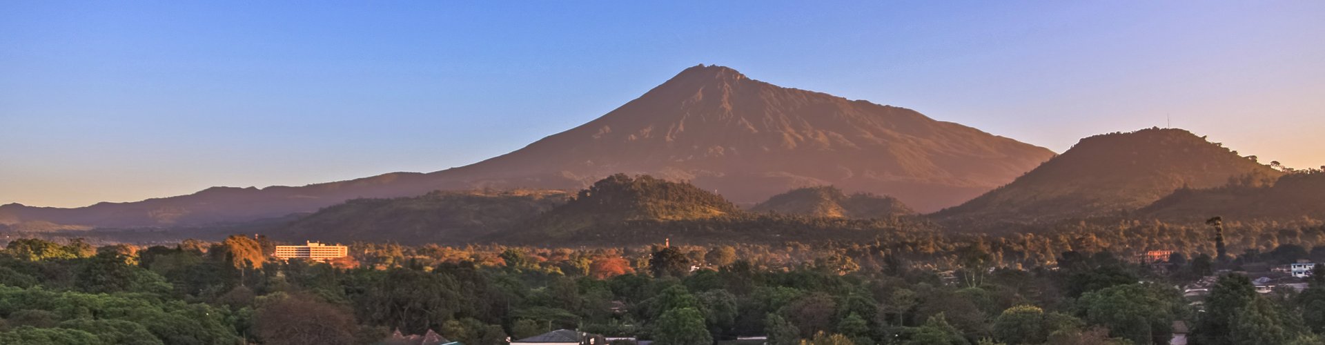 Sunset over Arusha, TZ