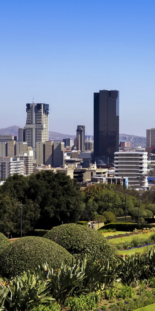 Cyclist in Pretoria, ZA