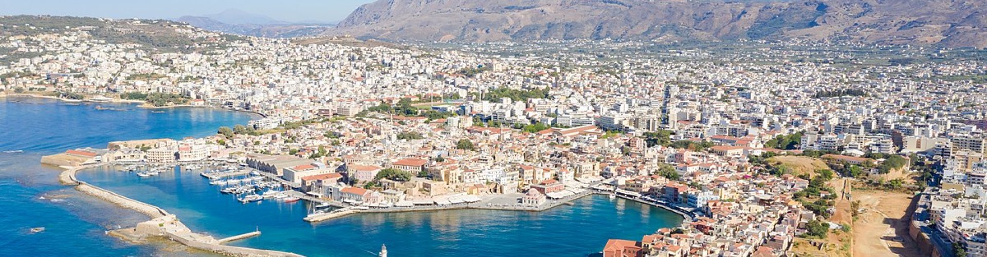 Sunset over Chania harbour, GR