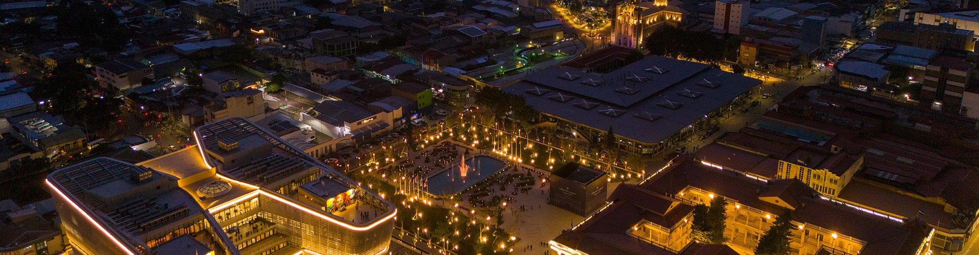 Scenic cityscape of San Salvador at dusk