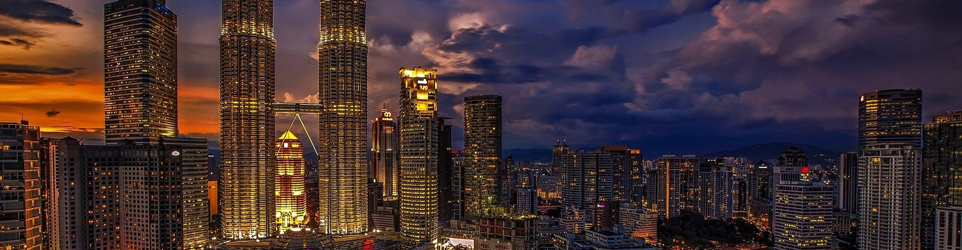 Kuala Lumpur cityscape at dusk