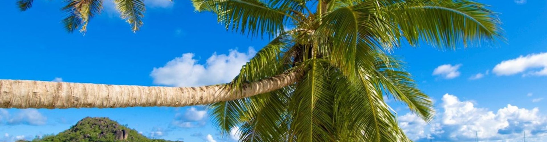 Sunset over Praslin beaches