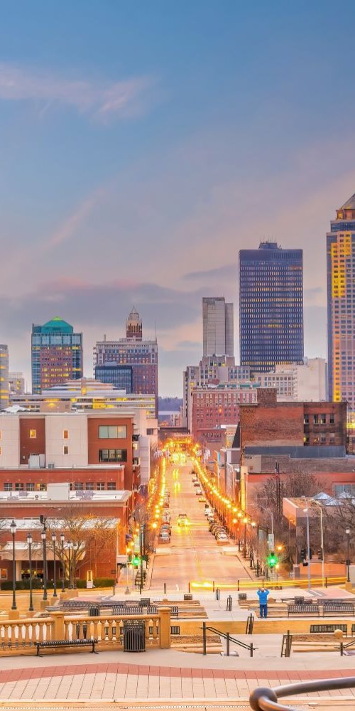 Getting around Des Moines, IA, US