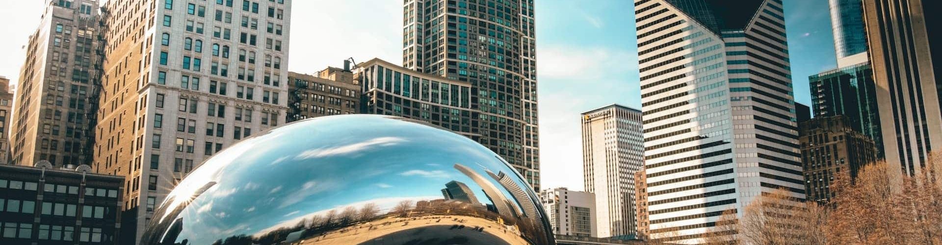 Chicago cityscape at dusk