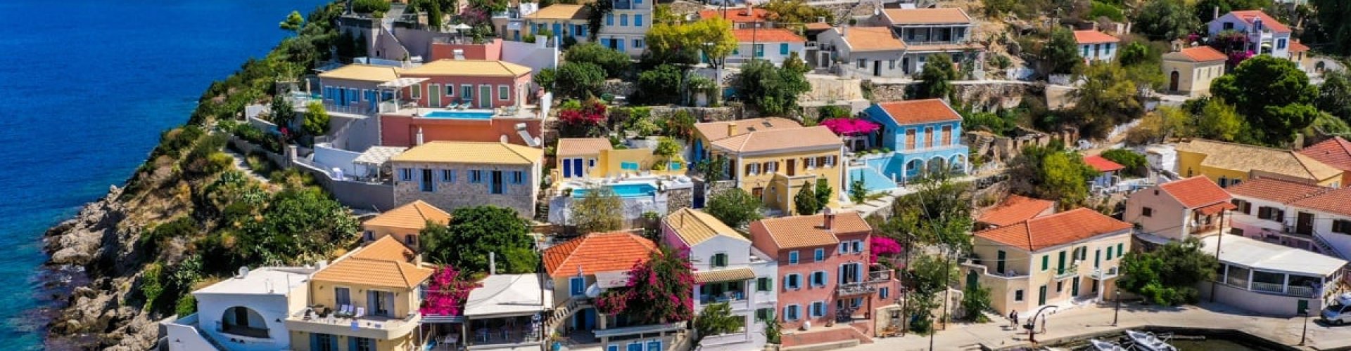 Sunset over Kefalonia beach