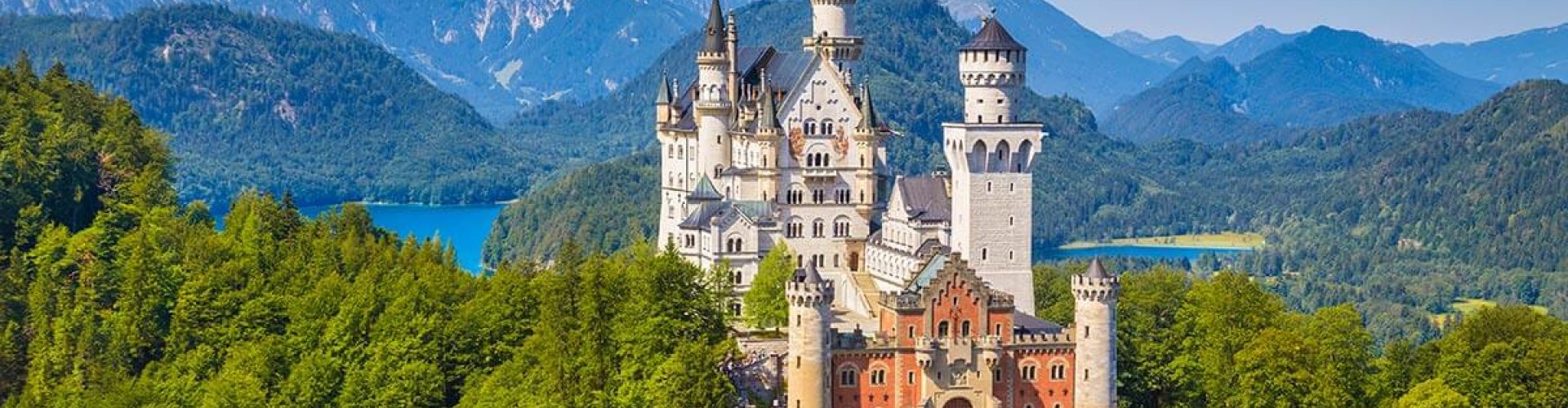 Bavarian sunset over Munich skyline