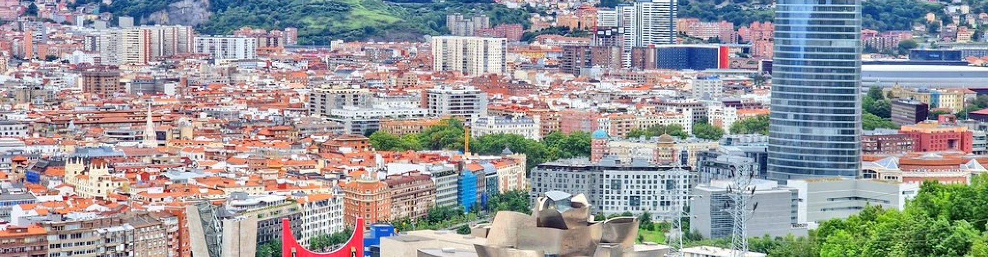 Bilbao, ES Skyline at Dusk