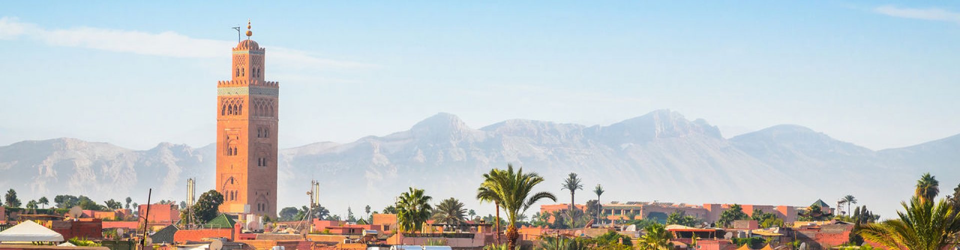 Sunset over Marrakech Skyline