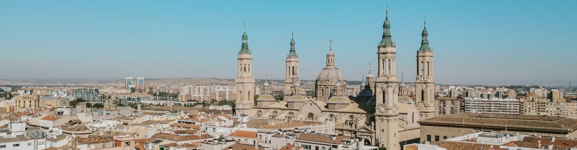 Scenic view of Zaragoza, ES
